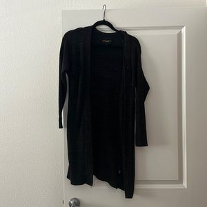 black cardigan